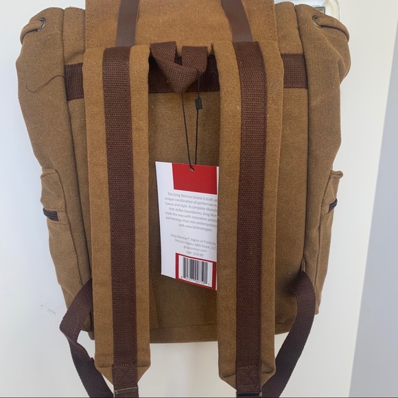 Greg Norman Collection Bags Euc Greg Norman Backpack Brown Poshmark